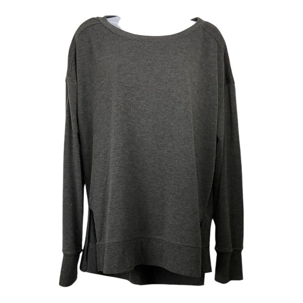 Jones New York Womens Long Sleeve Boyfriend Sweater‎ Sz L Grunge  Minimalist